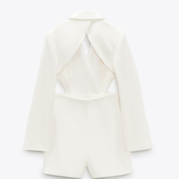 NWT Zara Back Vent Jumpsuit Blazer - Picture 12 of 12